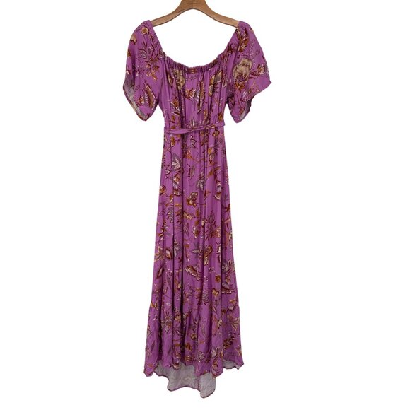 Isabel Maternity By Ingrid & Isabel Purple Floral Maxi Dress XL  Rayon new - Picture 5 of 7